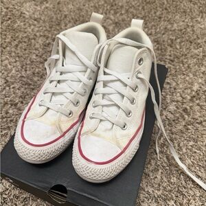 Converse White Canvas Sneakers